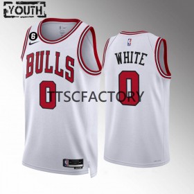 Camiseta Niños Chicago Bulls Coby 0 Nike 2022-23 Association Edition Blanco Swingman